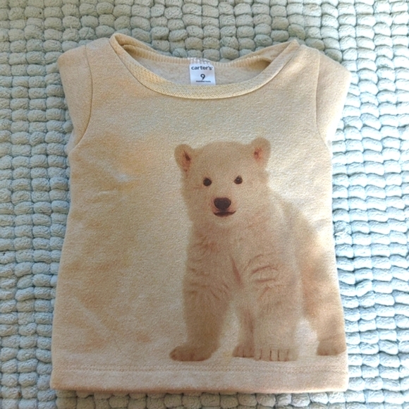 Carter's Cream Baby Polar Bear Cozy Pullover - Picture 3 of 13